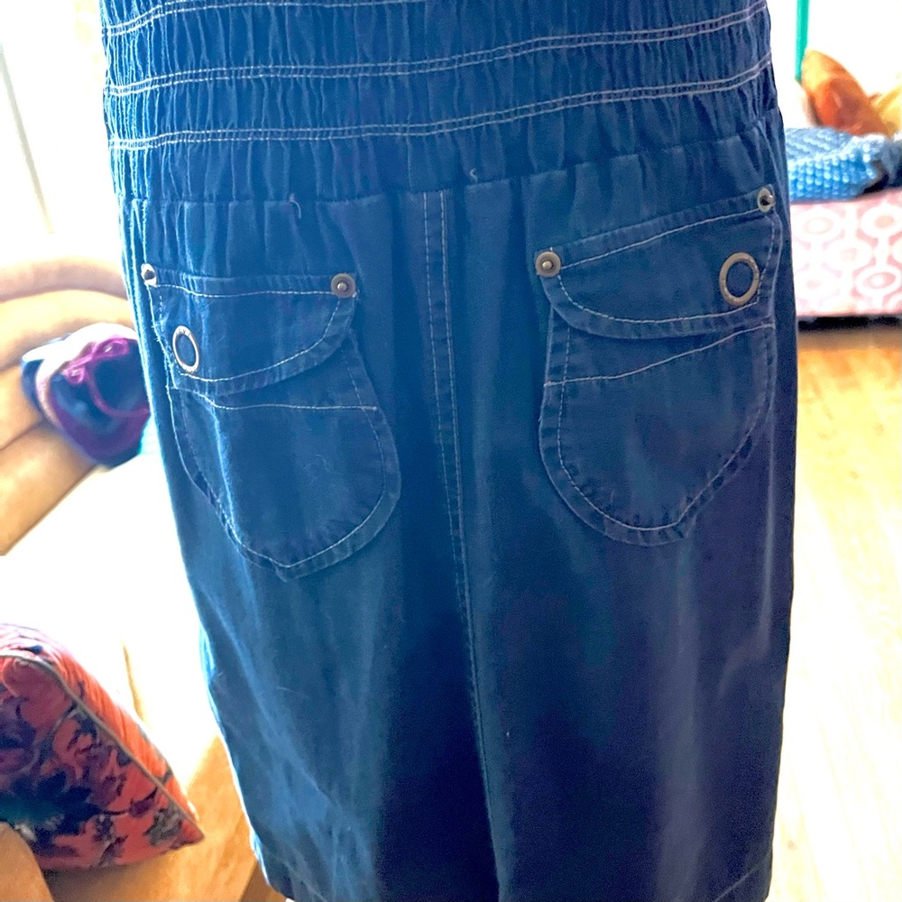 Vintage 90s Denim Sleeveless Dress - Picture 6 of 11